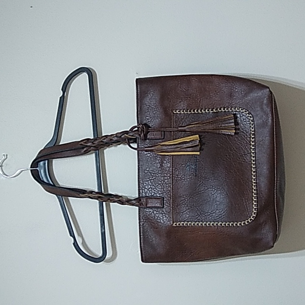 Weimeibaige Connie Wilderness Brown Vegan Leather Tote Bag